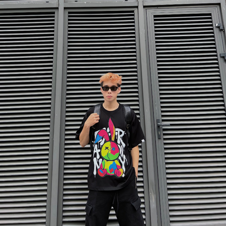 Áo thun The Xide áo phông unisex hình in form rộng chất cotton 2 chiều định lượng 250gr co giãn