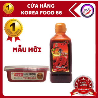 Tương Ớt Hàn Quốc 200g Và Tinh Dầu Ớt Tạo Cấp Độ Cay 550g