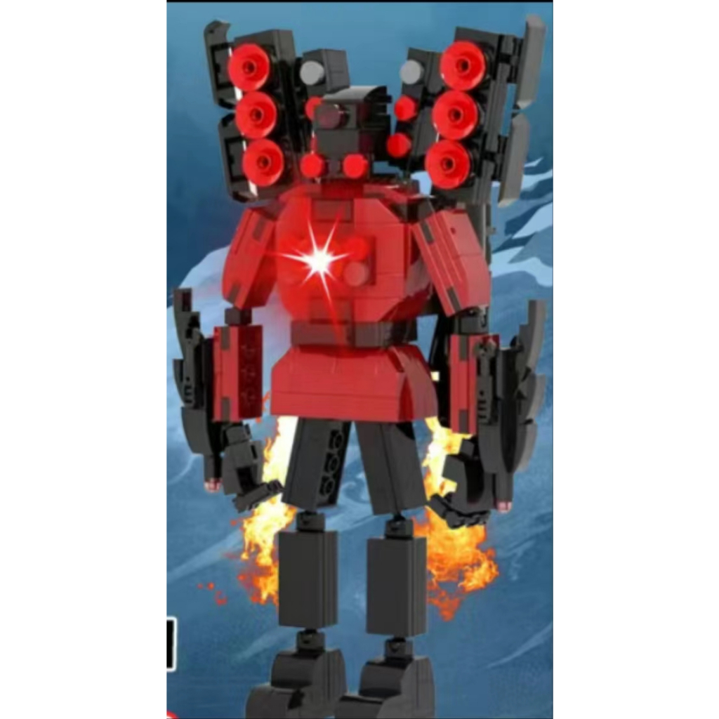 Toilet Man vs. Monitor Man Tương thích với Titan TV và Loa Hình Người Đồ Chơi Thần Chiến Tranh Vô Song Khối Xây Dựn