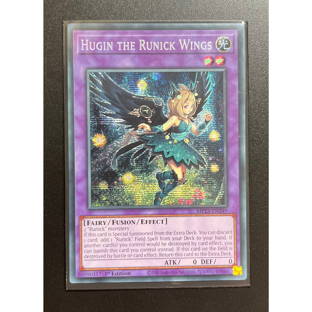 YMS - [Thẻ bài Yugioh] - [TCG-UK] - MP23-EN249 - Hugin the Runick Wings - Prismatic Secret Rare