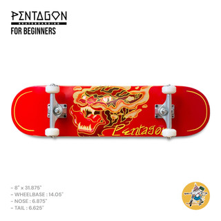 Ván trượt skateboard pentagon spicetiger complete 8.0