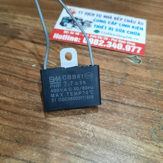 Tụ quạt bm 2uf có gá