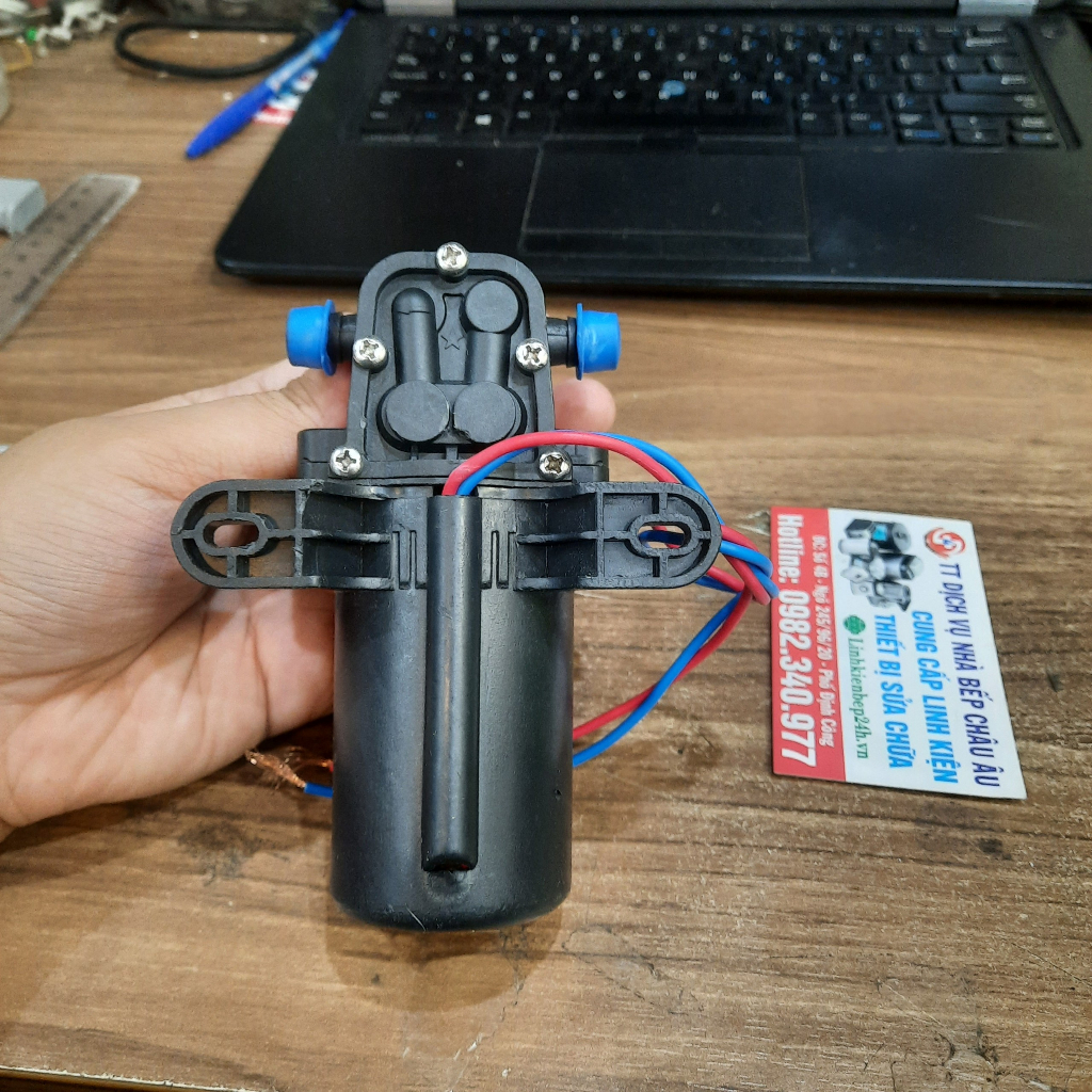 Motor bơm 12V lắp cho cây nước, bình phun thuốc sâu