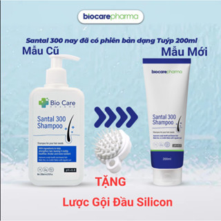 Dầu gội dược liệu BIO CARE PHARMA giảm gàu, nấm ngứa da đầu Santal 300 Shampoo 200ml