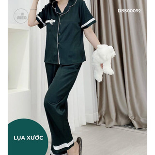 Đồ bộ ngủ mặc nhà - Pijama chất lụa sang trọng [XL-2XL] - DBB103
