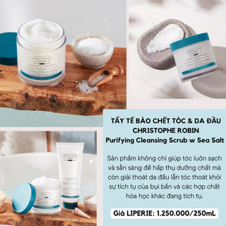 [Christophe Robin] Tẩy tế bào chết cho tóc Christophe Robin Cleansing Purifying Scrub with Sea Salt