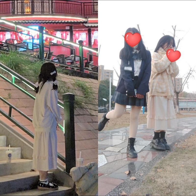 Chân váy dài bigsize có quần bên trong,chân váy dáng dài ulzzang thiết kế hàn quốc cho học sinh màu be kem sữa 01