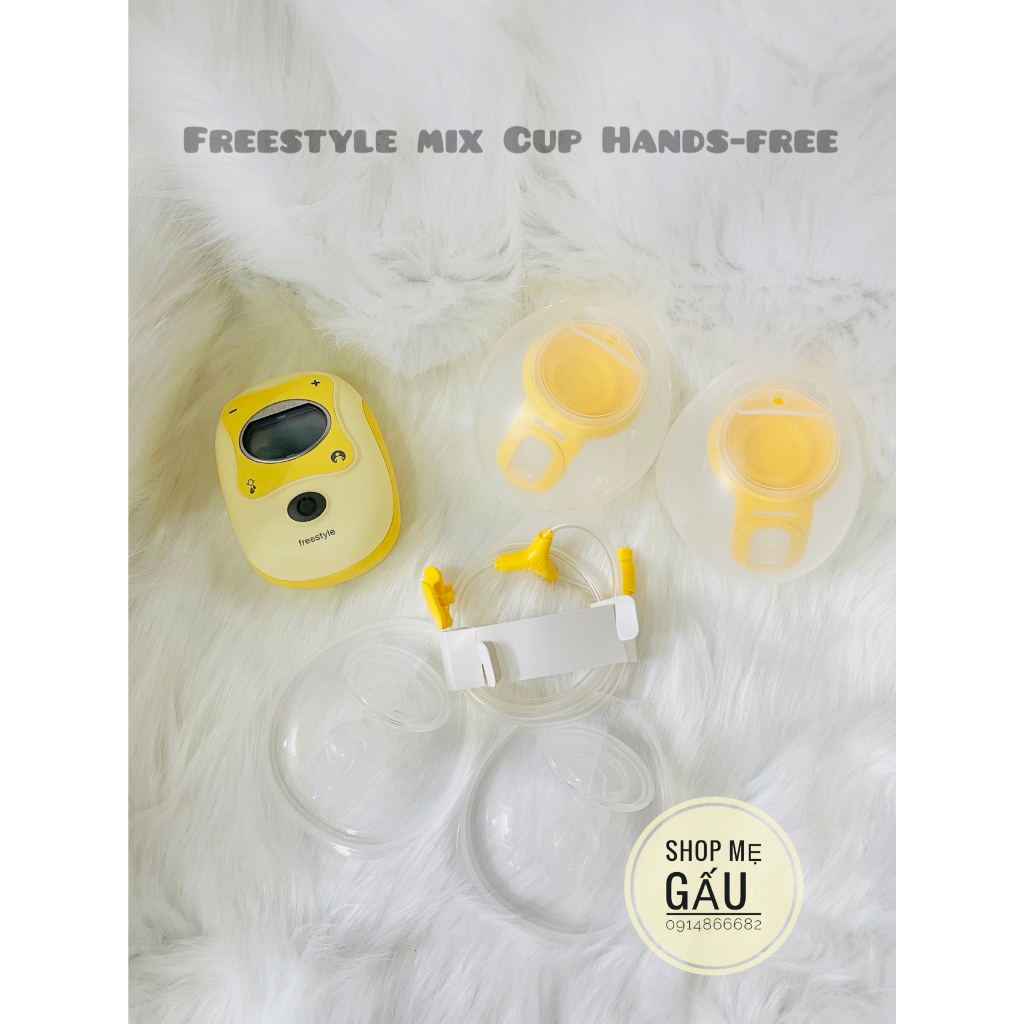 Máy hút sữa freestyle + cup hand free