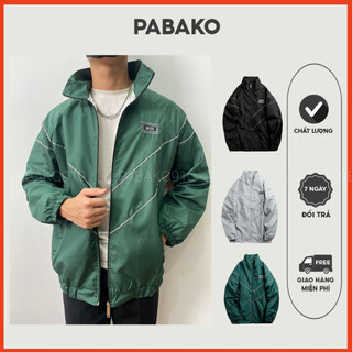 Áo khoác dù sọc dạ quang 3 màu và 2 size