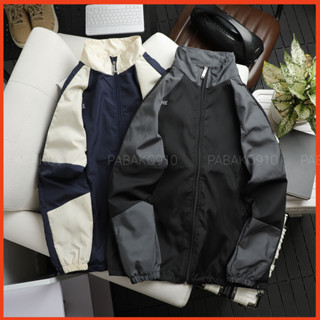 Áo khoác dù cổ trụ phối [KGR02] 2 màu và 4 size