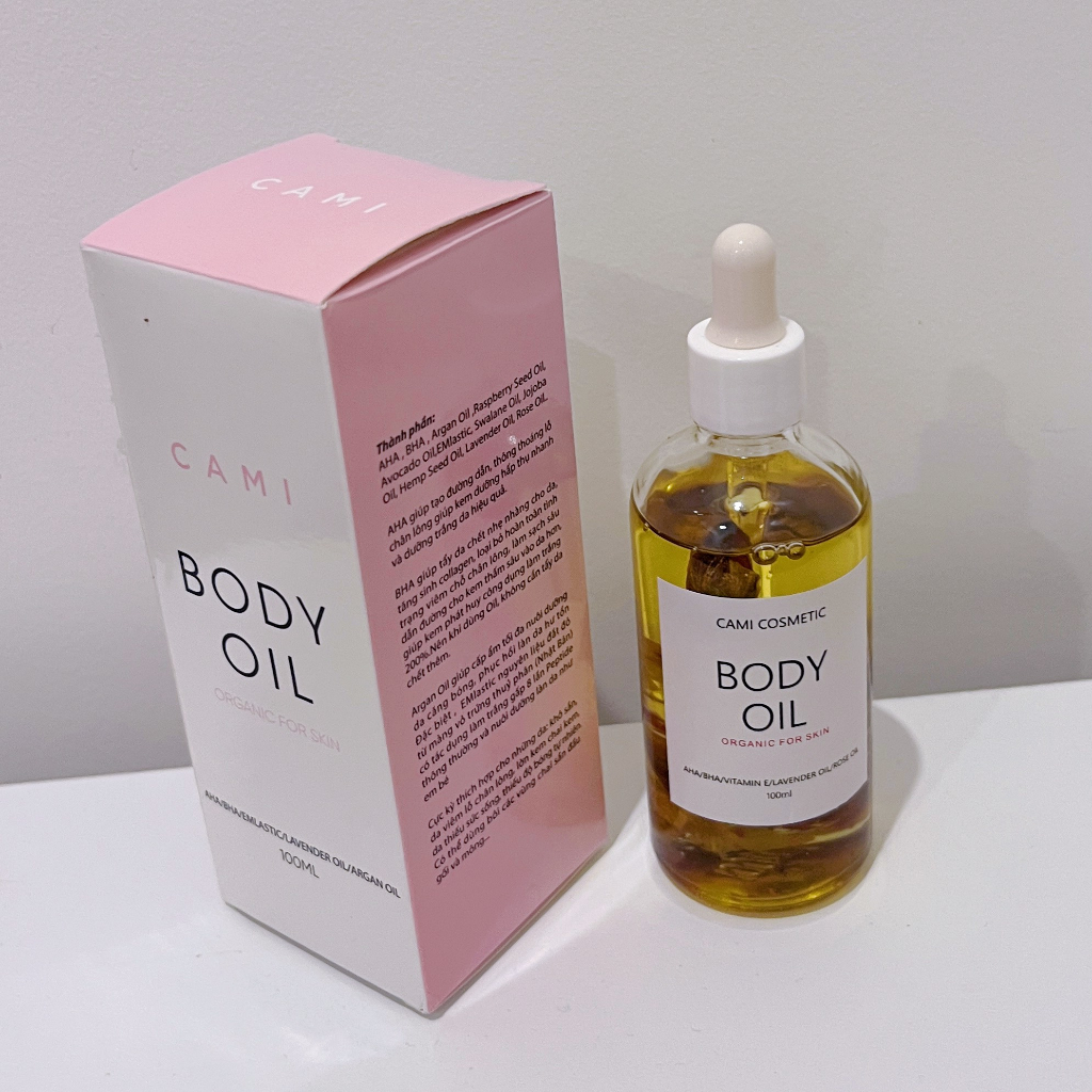Body Oil Dầu dưỡng trắng da CAMICOSMETIC 100ml
