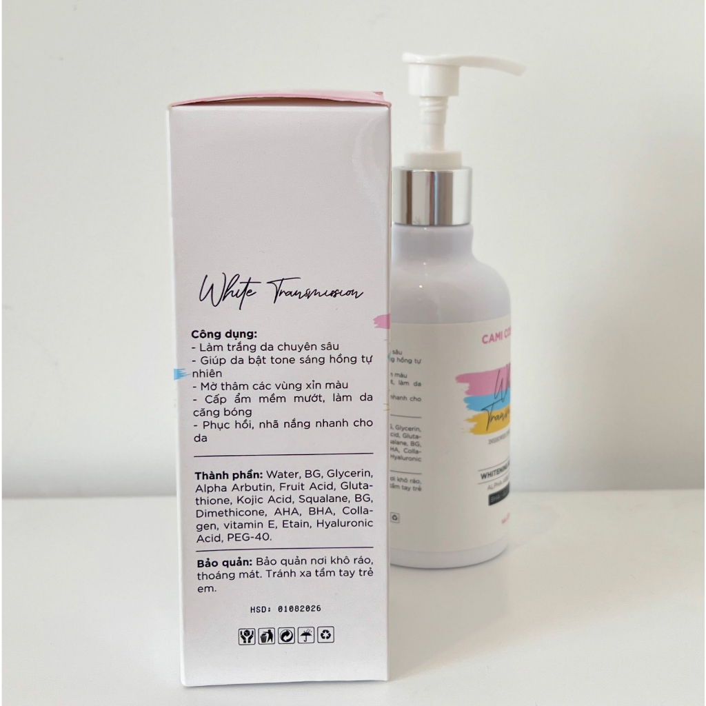 KEM Ủ TẮM TRẮNG BODY AlPHA ARBUTIN CAMICOSMETIC