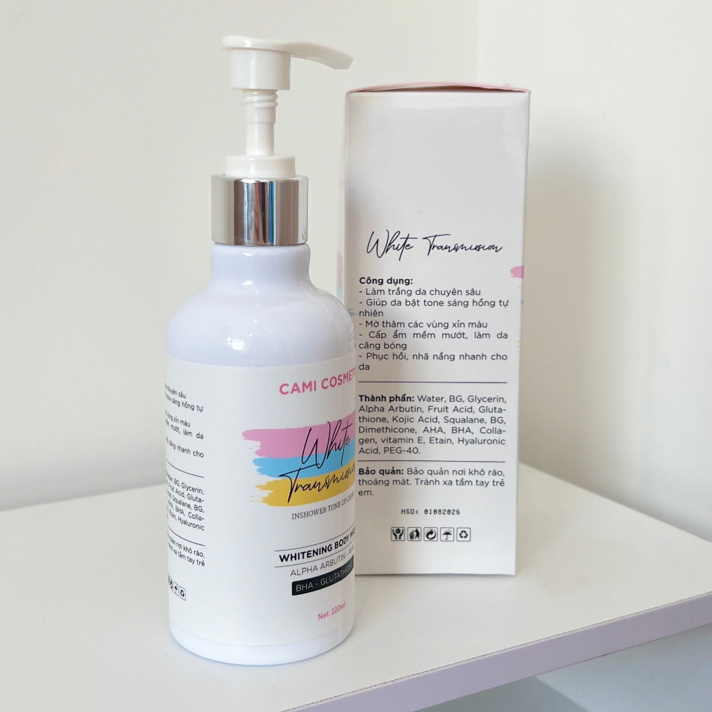 KEM Ủ TẮM TRẮNG BODY AlPHA ARBUTIN CAMICOSMETIC