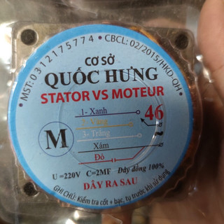 Stator quạt phe dày 25mm, stator 46 dây đồng Quốc Hưng