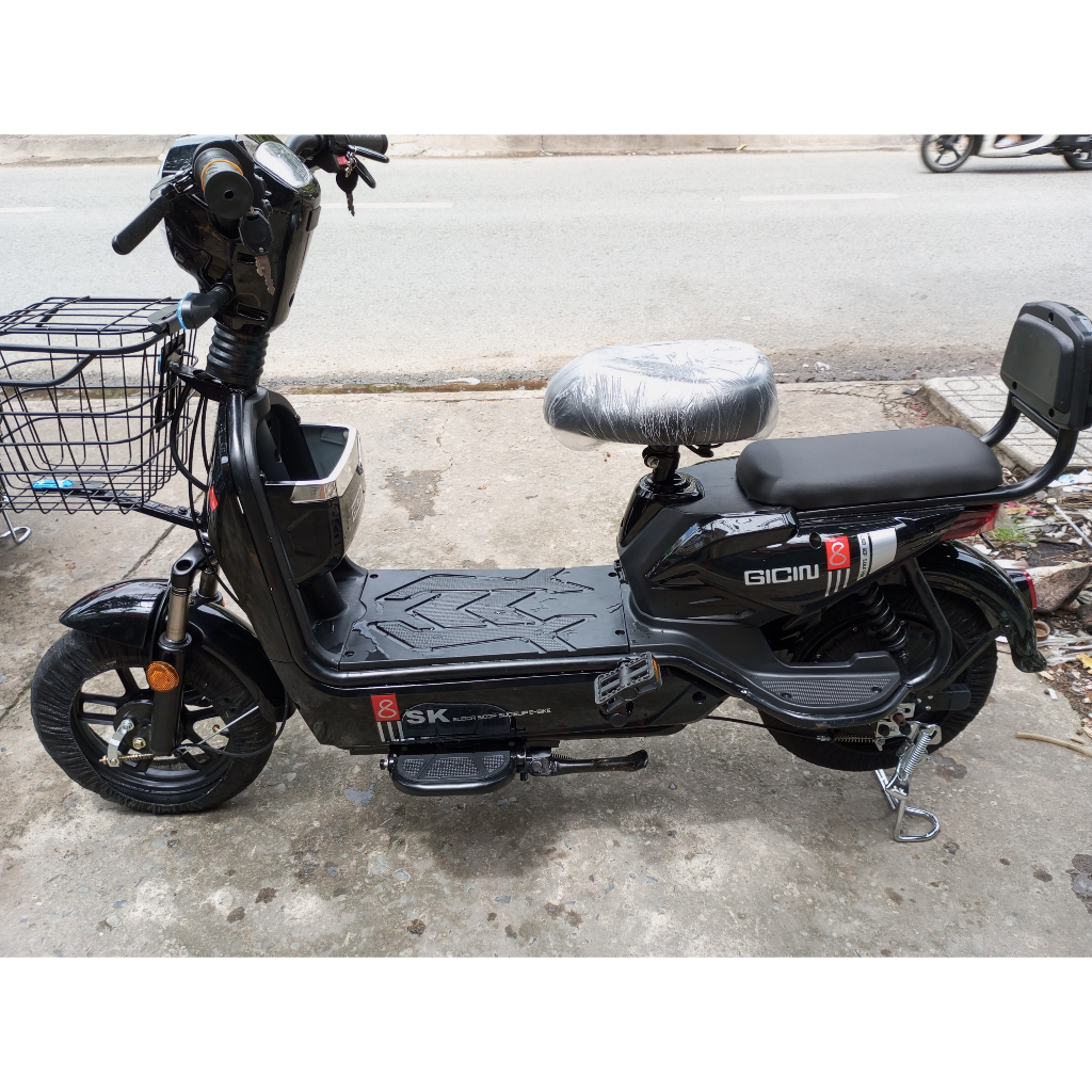 Xe đạp điện Gicin có yên sau bảo hành chính hãng mẫu xe đạp điện học sinh cao cấp