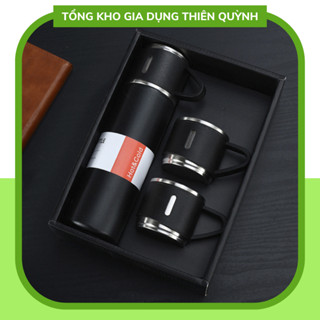 Bình giữ nhiệt 500ml tặng kèm 2 cốc nhỏ và túi đựng  - Sang Trọng - Chắc Chắn - Chất Lượng Cao