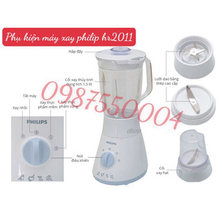 Cối , ly sinh tố philips hr2011