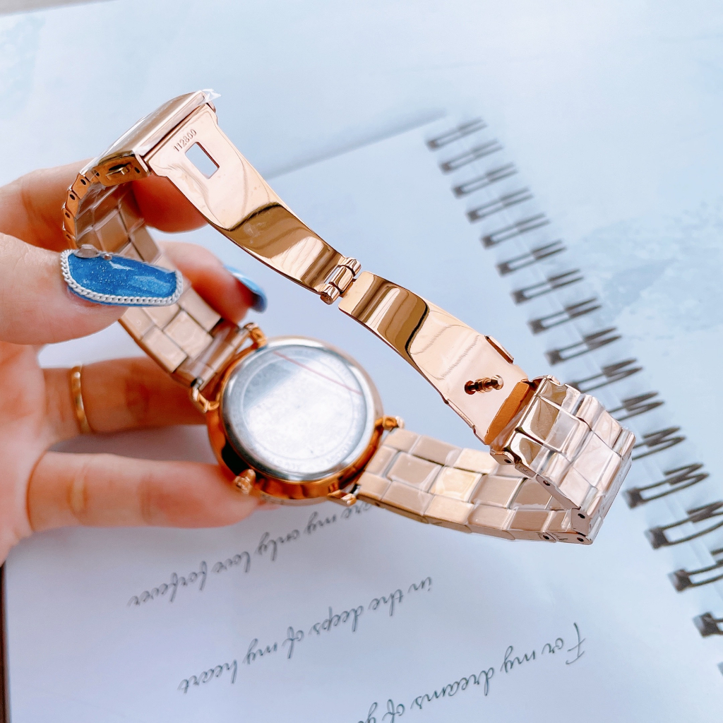 Đồng Hồ Nữ Michael Kors MK3865 Màu Vàng Hồng Mặt Hoa Size 38mm