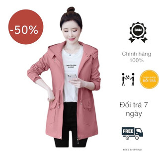 ÁO KHOÁC NỮ KAKI FORM DÀI DÀY MỊN CỰC ĐẸP SIÊU PHẨM CỦA NĂM HOT BAO ĐẸP