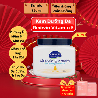 (Chuẩn Úc-Chính Hãng) Kem Dưỡng Redwin Vitamin E Cream 300g , Dưỡng Ẩm cho Da Giúp Da Mềm Mịn Da Úc