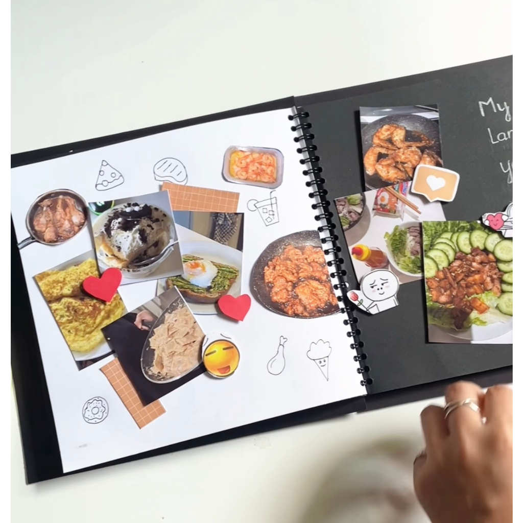 Scrapbook Love Album ảnh trang trí sẵn dùng làm quà tặng, kỷ niệm, người yêu