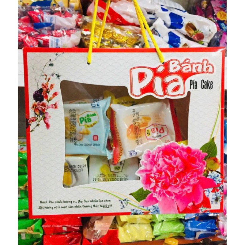 Túi mix 15 vị Bánh pía kim sa Tân Huê viên mix vị 500g