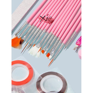 Bộ cọ vẽ móng 15 cây - Set cọ thường tập làm móng nail chuyên dụng  💖
