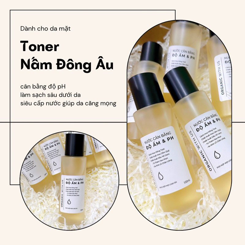 Nước Hoa Hồng Hữu Cơ - TONER NẤM ĐÔNG ÂU