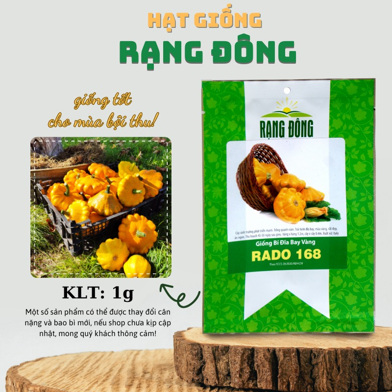 Hạt giống Bí Đĩa Bay Vàng 1gr