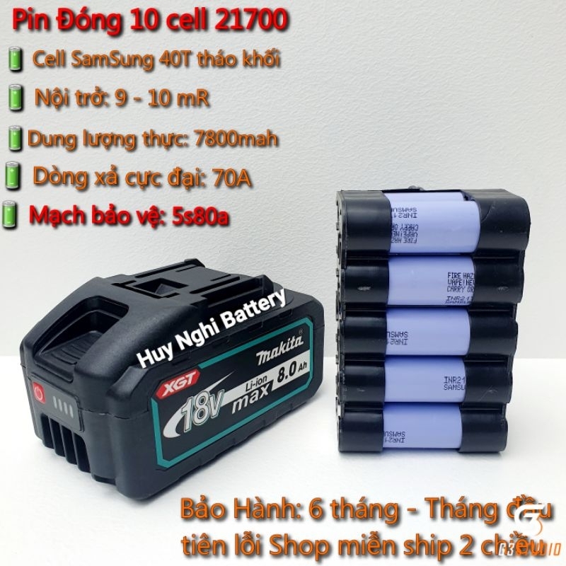 Pin Đóng Makiya   18-21 vol - Nhận Sạc Adapter