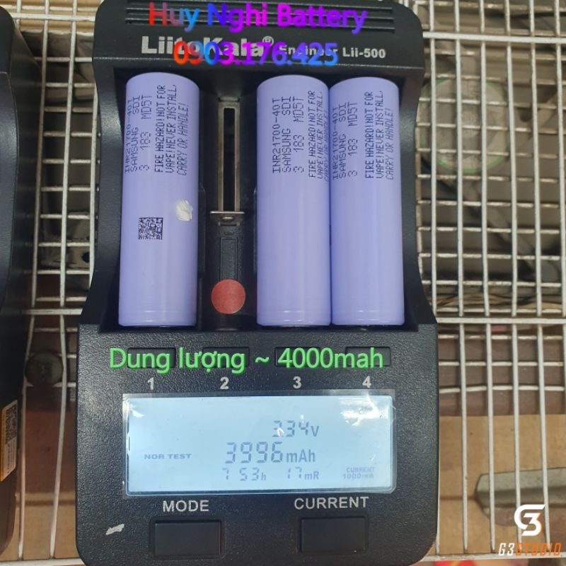 Combo: Vỏ 21700 + Mạch 5s80a + 10 Cell Samsung 40T