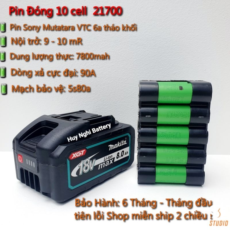 Pin Đóng Makiya   18-21 vol - Nhận Sạc Adapter