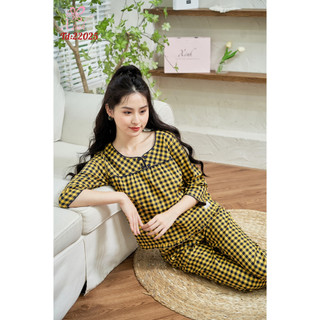  Đồ bộ nữ bộ mặc nhà áo tay lỡ quần dài Xinh Fashion X389  Có hình thật uy tín,ship hỏa tốc  