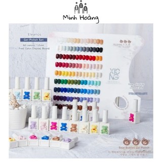 Set sơn gel 60 màu vỏ gấu nhiều màu