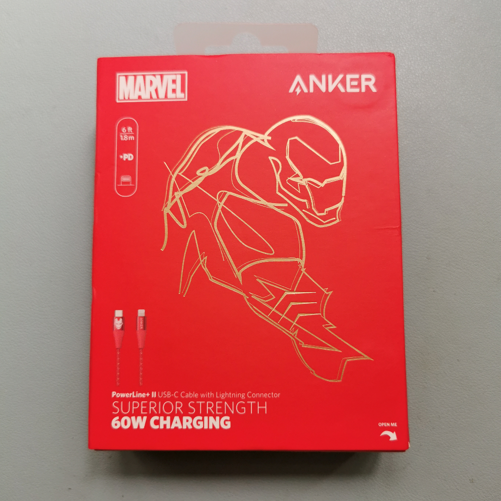 Cáp Sạc Anker USB-C to L A9551 Sạc Nhanh PD Cho iP8-14PRM Bện Dù Phiên Bản Marvel