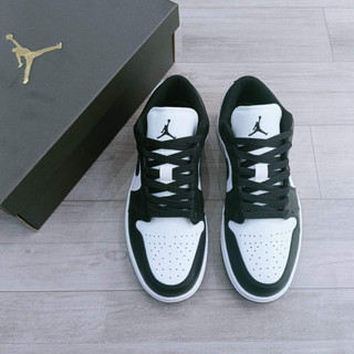 Giày Jordan da Cổ Thấp Nam Nữ, Giày JD1 low đen trắng betsquality Full Box Bill size 36_46
