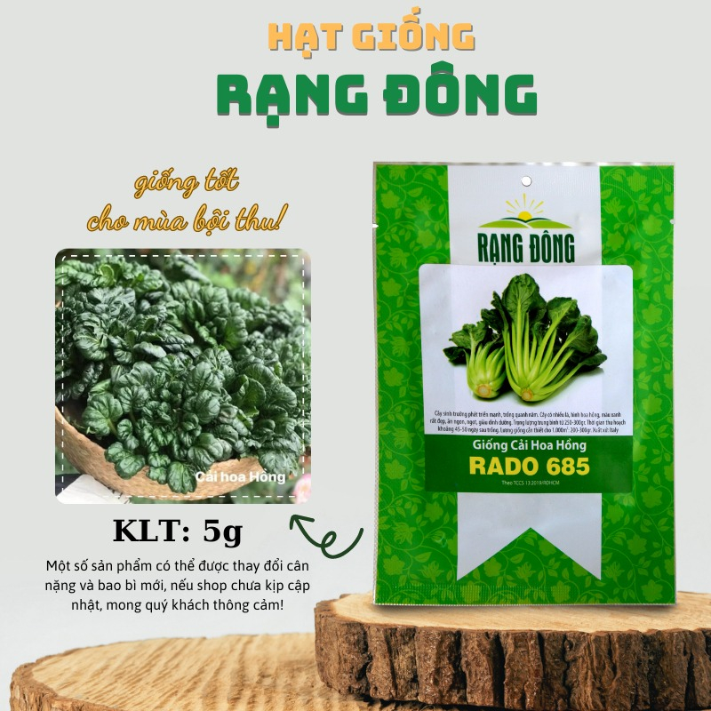 Hạt Giống Cải Hoa Hồng - Gói 5g