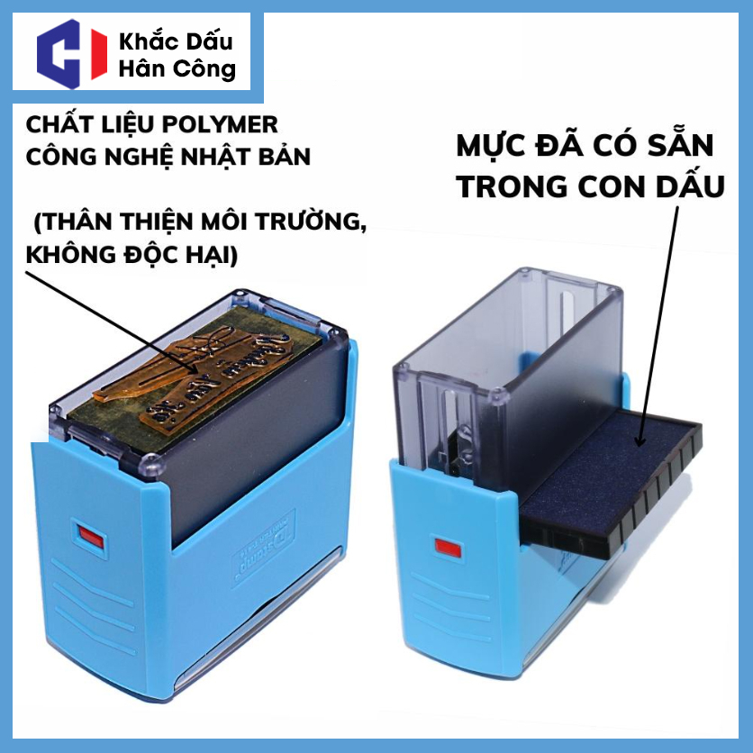 Làm Theo Yêu Cầu  Kt: 22x58mm T414 Có Mực Sẵn