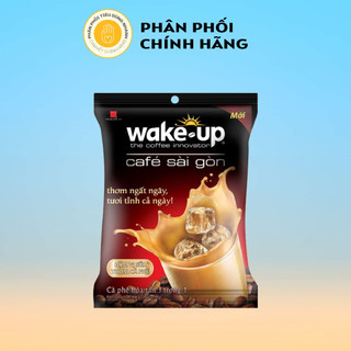 Bịch 24 Gói Cà Phê Sữa Wake Up Sài Gòn Loại Hòa Tan 3 Trong 1 19g