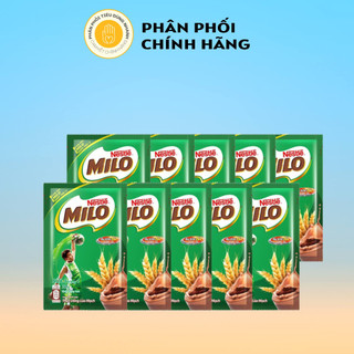 Dây 10 Gói Thức Uống Lúa Mạch Milo Năng Lượng Bền Bỉ 22g