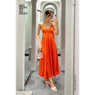 Đầm 2 dây maxi chít li eo - Everluxe