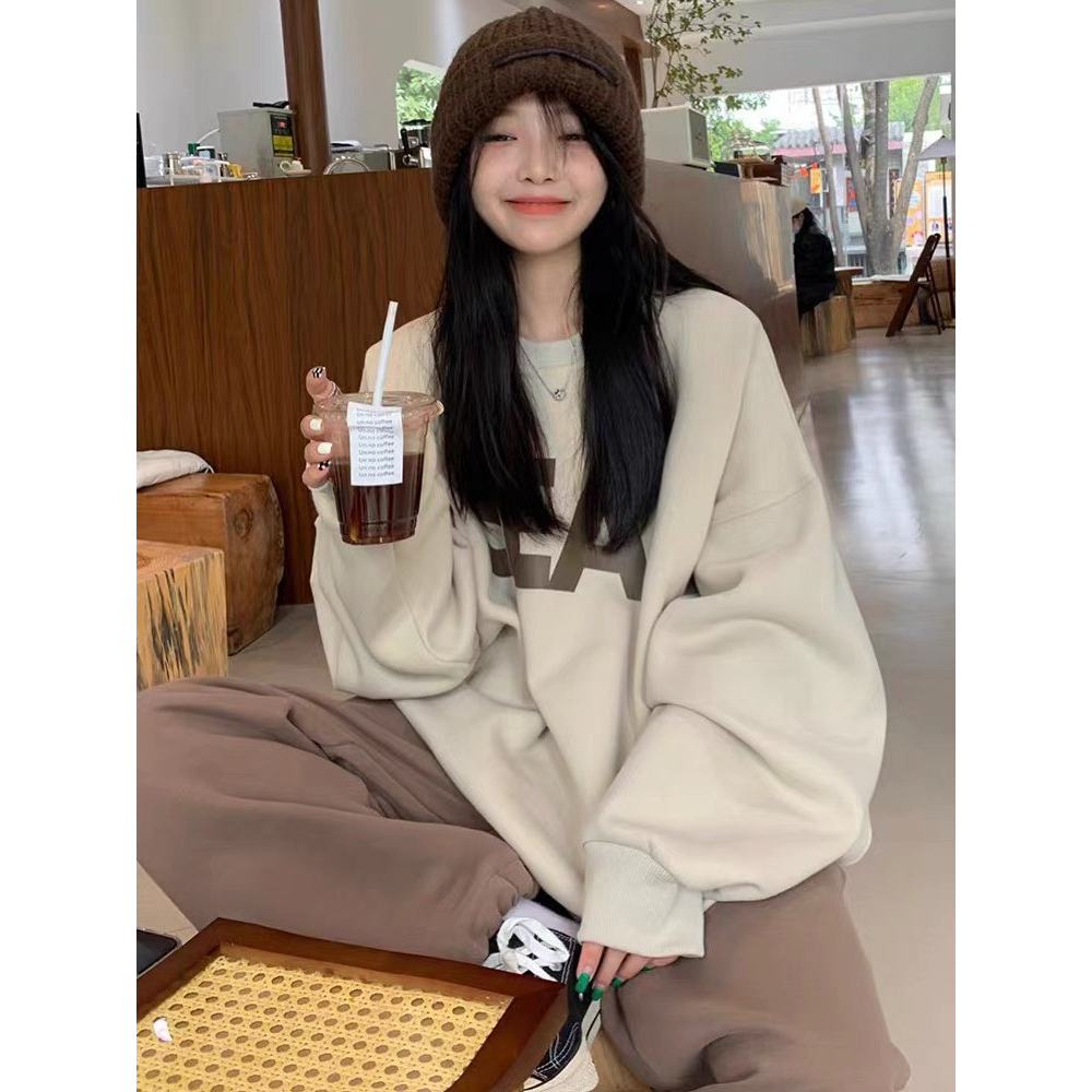 Áo sweater Losto quả dâu dễ thương Devil Princess nỉ nam nữ dày dặn form rộng thời trang hàng Quảng châu Deliz