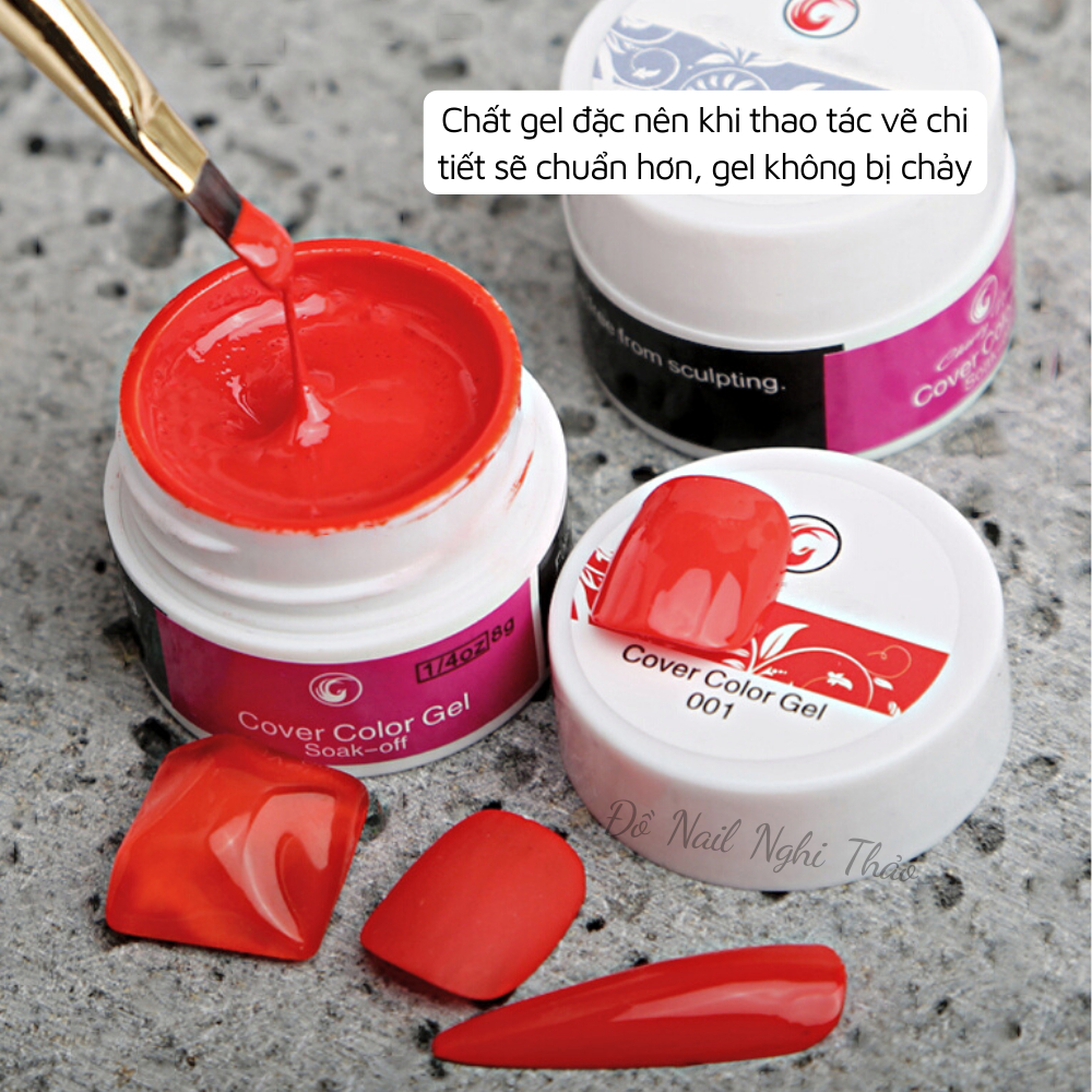 Set gel vẽ Fengshangmei 12 Màu NGHI THẢO