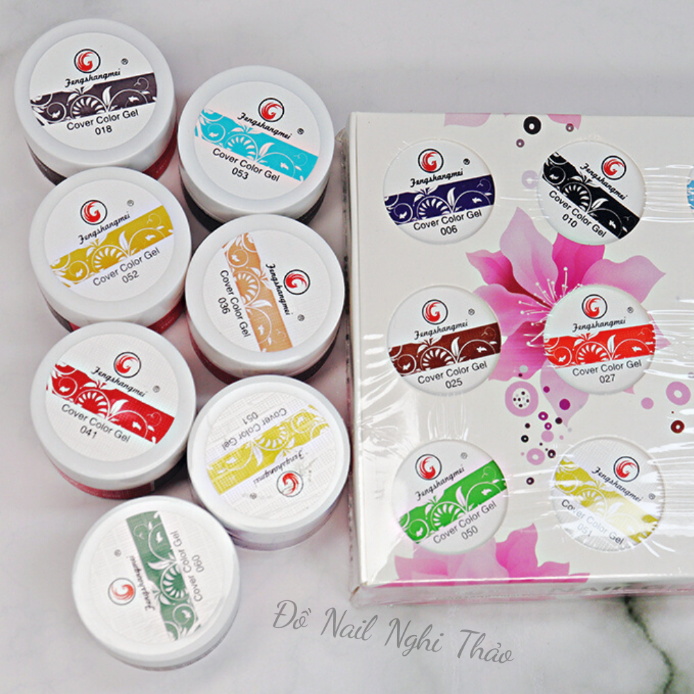 Set gel vẽ Fengshangmei 12 Màu NGHI THẢO