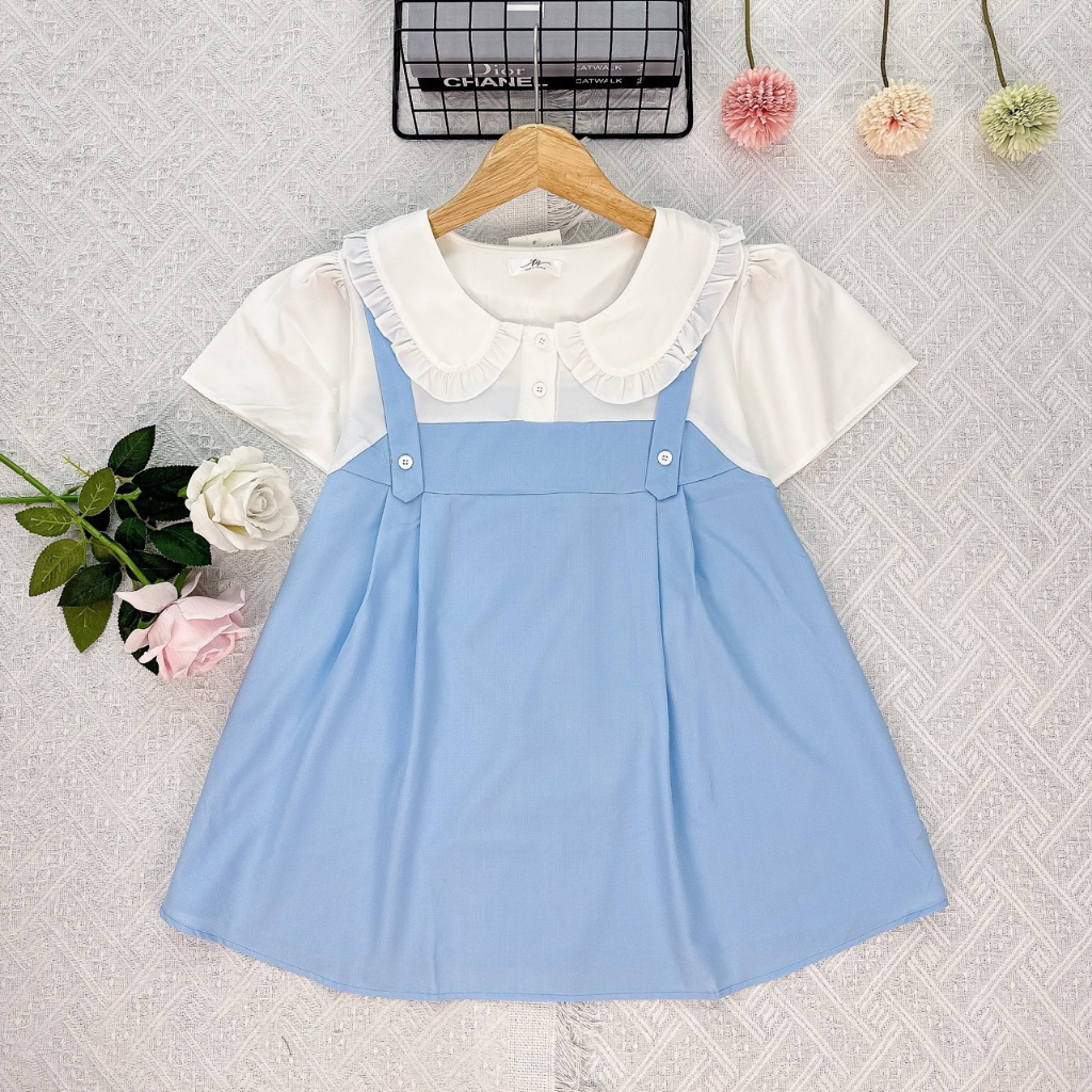 Áo Bầu Yếm Công Sở Sơ Mi Dáng Babydoll Hàng Thiết Kế Đẹp, Nhẹ Nhàng Thanh Lịch Mềm Mát