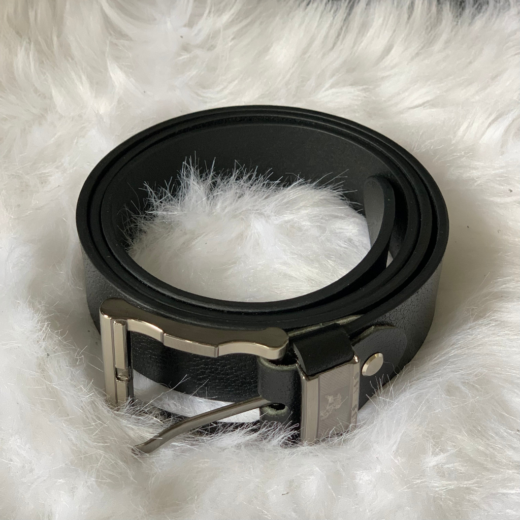 Thắt Lưng Nam Da Bò Thật Nguyên Miếng 1 Lớp Cắt Sơn Cạnh Tặng Kèm Cây Đục Lỗ Độ Bền Trên 10 Năm Màu Đen