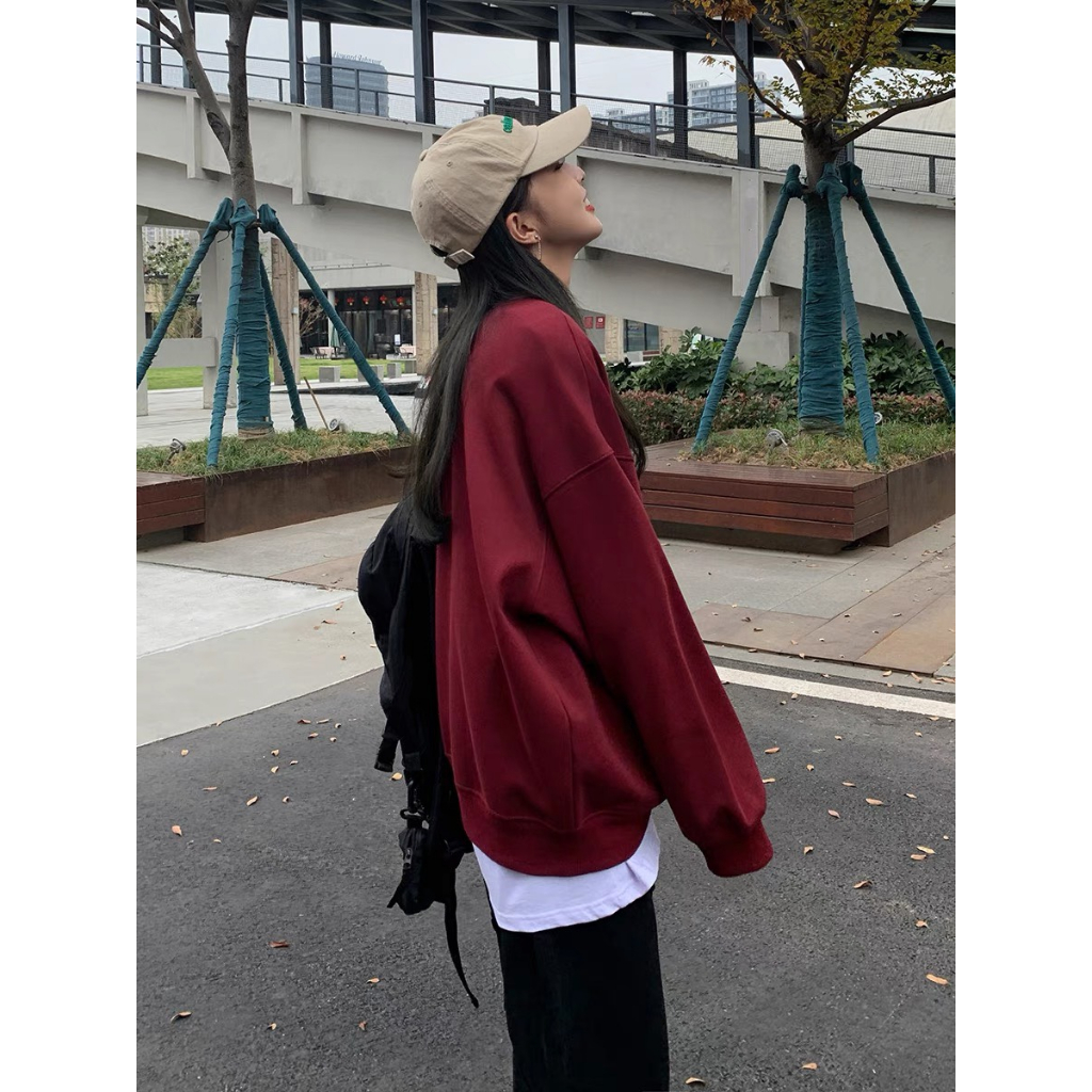 Sweater mặc đôi nam nữ Deliz in hình cá tính thời trang, áo unisex form rộng dáng dài nỉ bông dày ấm Devil Princess