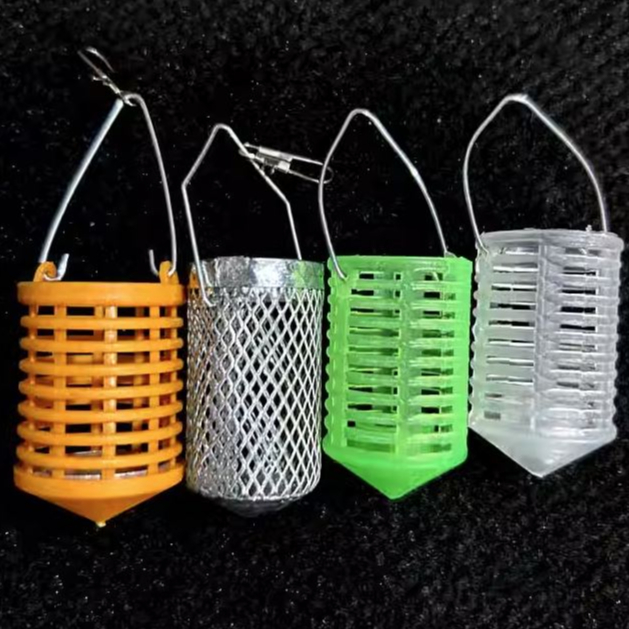 Thẻo 7 và 15 lưỡi câu cá mương đủ màu có rọ nhựa dạ quang và sắt