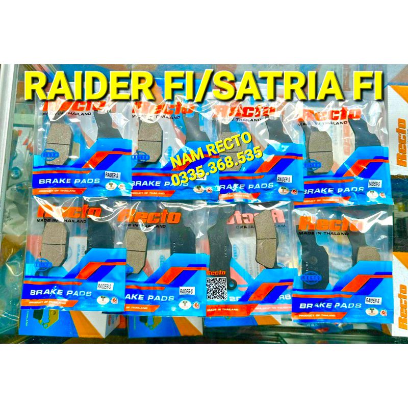 Bố thắng đĩa Raider fi/Satria fi chính hãng recto thailand