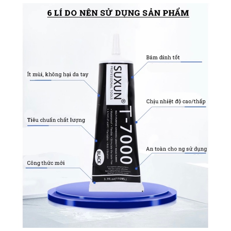 Keo dán T-7000 là loại keo acrylic đặc
